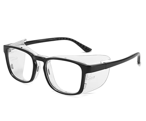 IRIRI Occhiali da Vista da Uomo con Camera di Umidità | Occhiali Anti-luce Blu e Anti-polline | Protezione UV400 Anti-appannamento | Sollievo for Occhi Secchi for Ufficio e Uso Esterno(Nero)