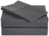 700 Thread Count 4pc Sheet Set 100% Egyptian Cotton Twin Bed Size/Single Bed Size (39" x 75") Grey S