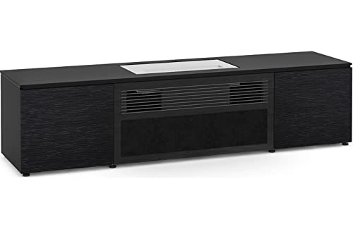 Image of Salamander Chameleon Chicago 245S Cabinet for Integrated LG UST Projector - Grass Texture, Black Oak Projector Cabinet