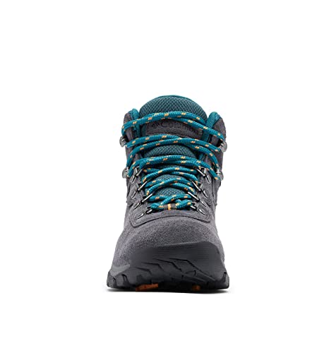 Columbia Women's Newton Ridge Plus Waterproof Amped, Shark/River Blue, 8 #TOP3