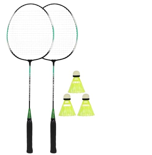 K.P. SPORTS Badminton Racket Combo Pack with 3 Plastic Shuttlecocks|Two Racket & 3 Shuttlecock Badminton Set 27 inch,Multicolor (Multicolor) (B0D6GRK2TW) Amazon Price History, Amazon Price Tracker
