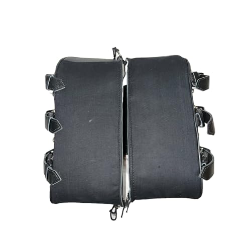 Alforjas de cuero para motocicleta para Softails, Sportsters y Choppers con tachuelas miniatura 4