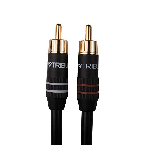 Tributaries Series 2a Single-Ended RCA Audio Cable - Pair - Hand Assembled in USA. (1M)
