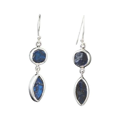 Boucles d'oreilles labradorite argent anti-allergie et sans nickel