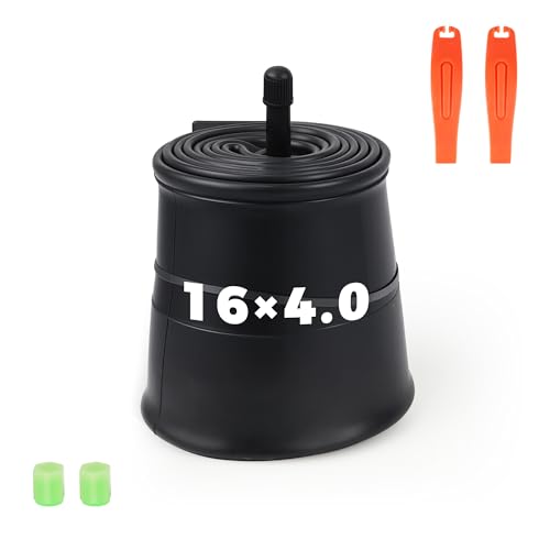 ZUKKA 16x4.0 �^�C�� Ebike �`���[�u ���ϋv E-Bike �`���[�u 16 x 4.0 �^�C�� �\���̌u���o���u�L���b�v �V�����[�_�[�o���u E�o�C�N �X�m�[�o�C�N�p