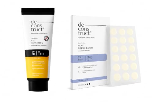 Image of Deconstruct Gel Sunscreen 50gm + Pimple Patch combo