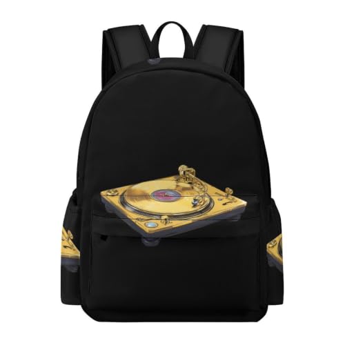Image of DJ Turntable Mini Backpack Laptop Bag Travel Daypack