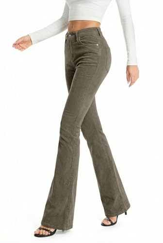 Hybrid & Company Womens Stretch Bootcut Pants P21951BL Olive 5