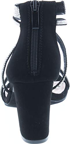 Top Moda Dressy/Formal Sandals High Heel Ankle Strap Open Toe Sandals,Black,8.5 #TOP4