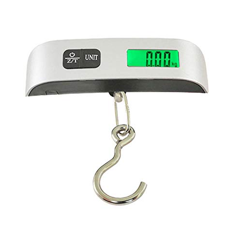 Preisvergleich Produktbild WXJHA Tragbare 50kg / 10g hängende elektronische Digitale Reisekoffer Gepäckwaage LED-Anzeige Küchenzubehör Waagenhaken