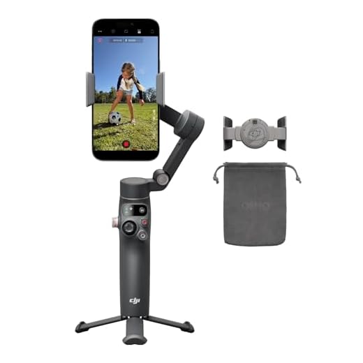 DJI Osmo Mobile 8 Standard-Combo, Gimbal-Stabilisator für Smartphones, Natives AI-Tracking, 360°-Schwenkrotation, Verlängerungsstab & Stativ integriert, 10 Std. Akku