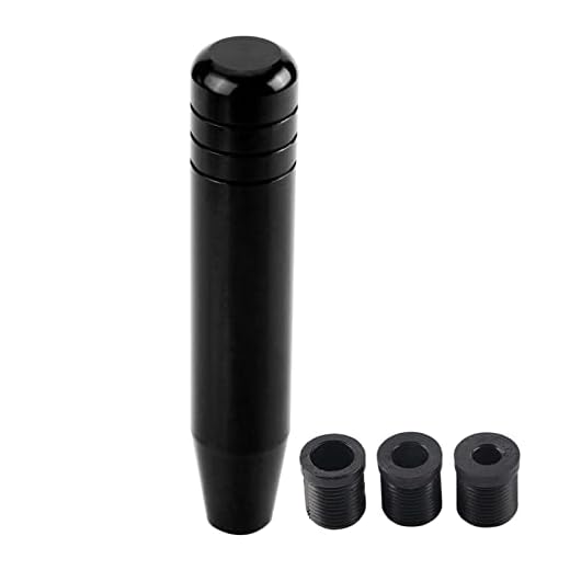 Akozon Perilla del cambio de marcha del coche Universal 18cm Palanca de Cambio de Palanca Manual de Palanca de Cambios del Coche de Aleación de Aluminio (Negro)