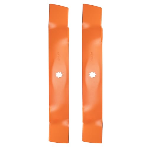 Antanker GX22151 Mulchmähmesser für John Deere 106,7 cm Deckmäher, für GY20850 AM137333 AM137328 AM141033, Windsor 50-3231, für 106,7 cm Cut Deck 102 105 115 12 5 135 100 110 130 Traktor, 2 Stück