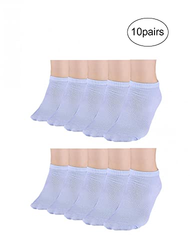 Image of Allegra K Athletic Low Cut Ankle Socks-Stretch Cuffs Soft 10 Pairs