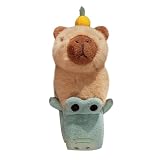 Pulseras con diseño de animales, muñequeras de peluche | Bonitos animales pulseras Capybara Peluche – Peluche de gato Capybara Stuff, pulsera de animales para cochecitos, cunas, scooters, bicicletas