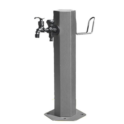 Fontaine de jardin hexagonale en inox pour arrosage facile et aménagement terrasse