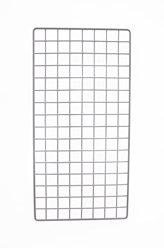 Rejilla Metálica Decorativa 80x40 cm para Pared – Panel Organizador para Fotos, Notas y Accesorios – Color Gris – Fabricada en España