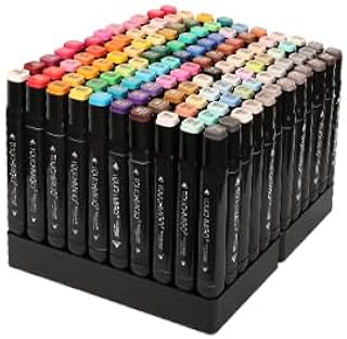 Alcohol Markers, 80 Colors Art Markers for Adult Coloring Book, Painting, Drawing, Alcohol Based with Carrying Case for Adult Kids