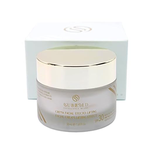 SUBLESED Crema Hidratante Facial Mujer - Crema Antiarrugas mujer con Vitamina C Facial y Acido Hialuronico - SPF 30 - Efecto Lifting con Extracto de Arnica y Caviar