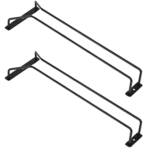 Dianoo Black Metal Wine Glass Rack Cover