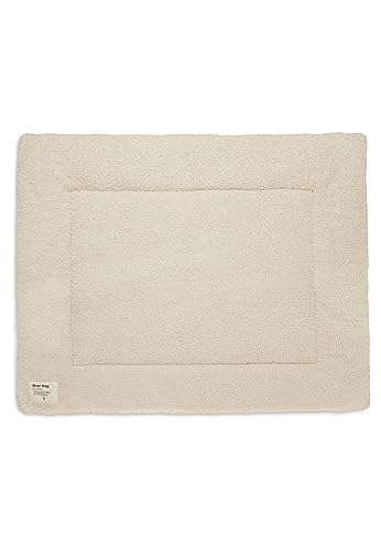 Jollein Krabbeldecke für Baby - Boucle, Naturel - Laufgittereinlage - 75x95 cm - Spieldecke Baby - Cremefarben