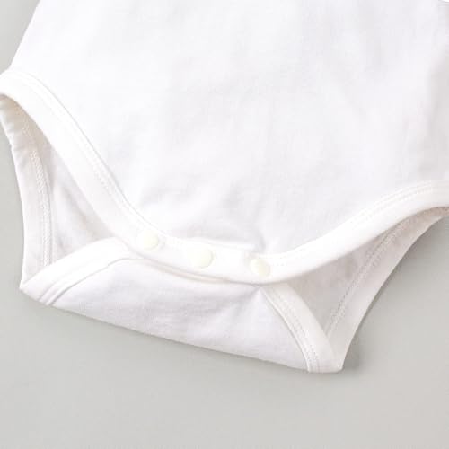 LYSMuch 0-24M Baby Girls Outfit Set Tutu Skirt with Diaper Cover Ruffle Sleeve Bodysuit Flower Headband3