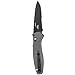 Benchmade - Barrage 580-2 Knife, Drop-Point Blade, Serrated Edge, Coated Finish, Gray Handle