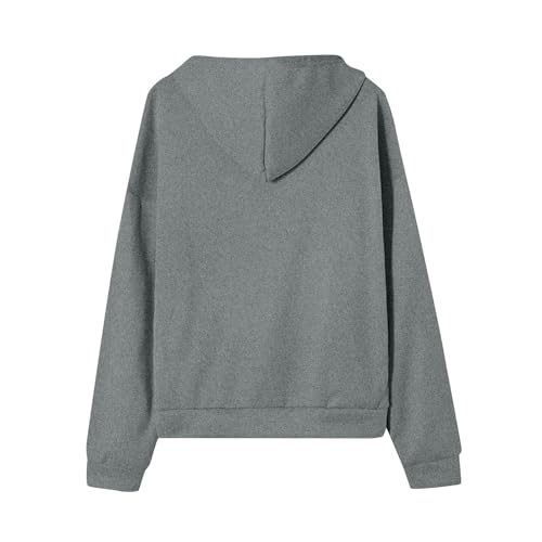 Zip Up Hoodie Women Casual Oversized Sweatshirts - Fall Fashion Fleece Lined Jacket - Thick Warm Coat Winter Clothing
