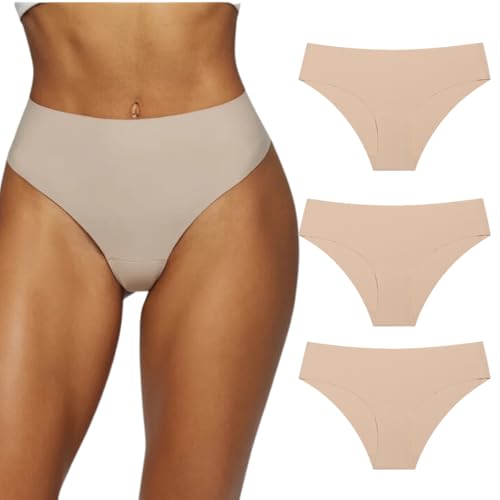 String taille haute sans couture extensible et respirant lot de 3 culottes