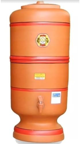 Filtro De Barro 6 Litros (6 + 6) com 2 Boias e 2 Velas Tripla Açã...
