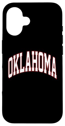 iPhone 16 Retro Oklahoma Throwback Souvenir Oklahoma White Red Tee Case