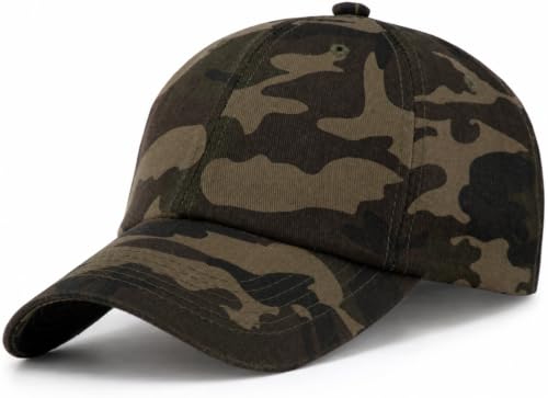 Image of Vintage Washed Cotton Baseball Caps Men Women Adjustable Unstructured Low Profile Dad Hat