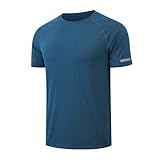 HYCOPROT Maglietta Uomo Manica Corta Sportiva Asciugatura Rapida Traspirante T-Shirt da Sp...