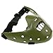 Bulex Halloween Mask Hannibal Lecter Mask Scary Halloween Role Play Realistic Horror Killer Mask Half Face Headwear Cosplay Resin Prop, Green
