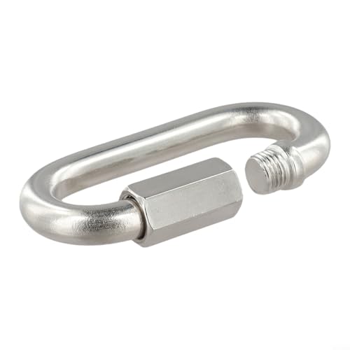 Connecteur de chaîne à maillons rapides en acier inoxydable de qualité marine adapté pour le camping, le yacht, la plongée et les chaînes de fitness, diamètre du fil de 8 mm à 12 mm (12 mm)