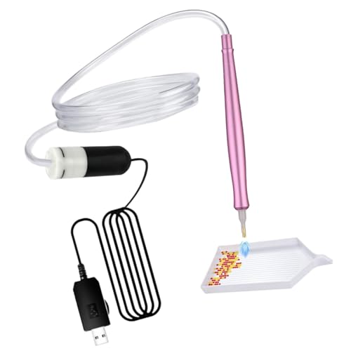 5Dジェムストーン絵画ツール軽量電気真空ペン刺繍とネイルアートのための楽な精度マルチサイズの宝石ドリルアプリケーター