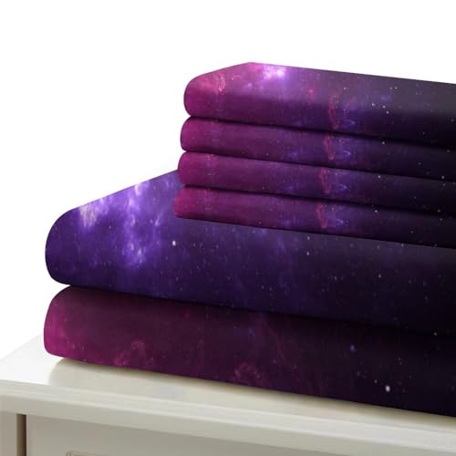 Ensemble de literie microfibre double 200x200 ciel étoilé - 6