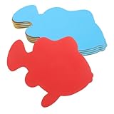 MAGICLULU 90 Stück Teiliges Fisch Ausschnitt Klassenzimmerdekoration Bunte Beschreibbare Fischmotive Vielseitig für Bulletin Boards DIY Bastelprojekte Schul Partygestaltung Geeignet