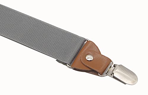 Image of Adjustable Elastic Suspenders for Men's and Women's with X Back Suspenders for Casual & Formal