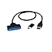 FuCoin USB 3.0 To SATA Converter for 2.5 Inch Hard Drive SSD/HDD ? USB Type-C To USB 3.0 for Other Type-C Devices and USB?SATA to USB 3.0 Converter for SSD/HDD ?Length 19.1 in?