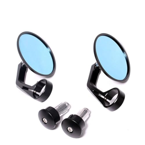 Espejos retrovisores manillar motocicleta 7/8 lente azul para ATV y UTV