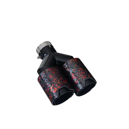 Embout echappement double sortie 93mm rouge pour optimiser le look du silencieux