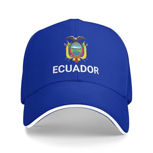 Support Équateur Casquette équatorienne pour homme et femme I Stand avec emblème de l'Équateur, bleu, Taille unique