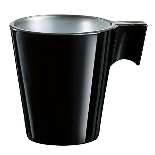 Luminarc H4411 Tasse 8 cl-Flashy Expresso Black, Noir