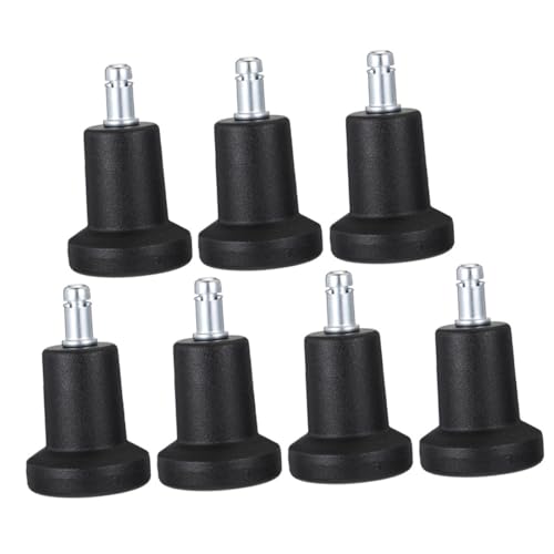 LOORGVEL 7個 オフィスチェア用固定脚キャップ 滑り止め機能付き耐久性のある家具用脚カバー 簡単装着で椅子やソファ 収納棚にも対応 家や職