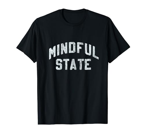 Diseño envejecido de estilo vintage de Mindful State Camiseta