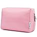 Large Makeup Bag Zipper Pouch Travel Cosmetic Organizer for Women and Girls (Large, Pink)
