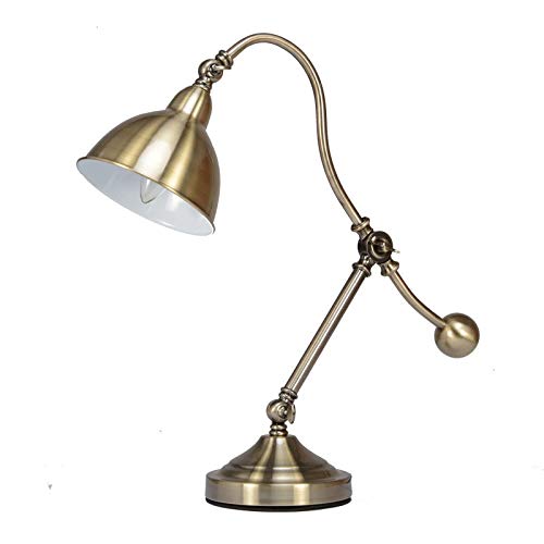 Preisvergleich Produktbild DIAOD Qualitäts-Kupfer-Lampe Retro Imitation Kupfer-Lampen-Schreibtisch Schreibtischlampe LED Augenschutz Lampe