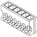 Molex / Waldom 51022-0500 Connector Discrete Wire Housing