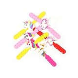 FRCOLOR 10 Stück Teiliges Einhorn PVC Maskenhalter mit Rutschfestem Verstellbarem Ohrschutz und...